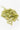 A cluster of whole, dried green oat tops (milky oats) with their husks intact, scattered on a clean white background.