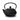A side profile of a traditional Japanese-style black cast iron teapot featuring a textured hobnail pattern, a curved top handle, and a matching lid on a white background.
