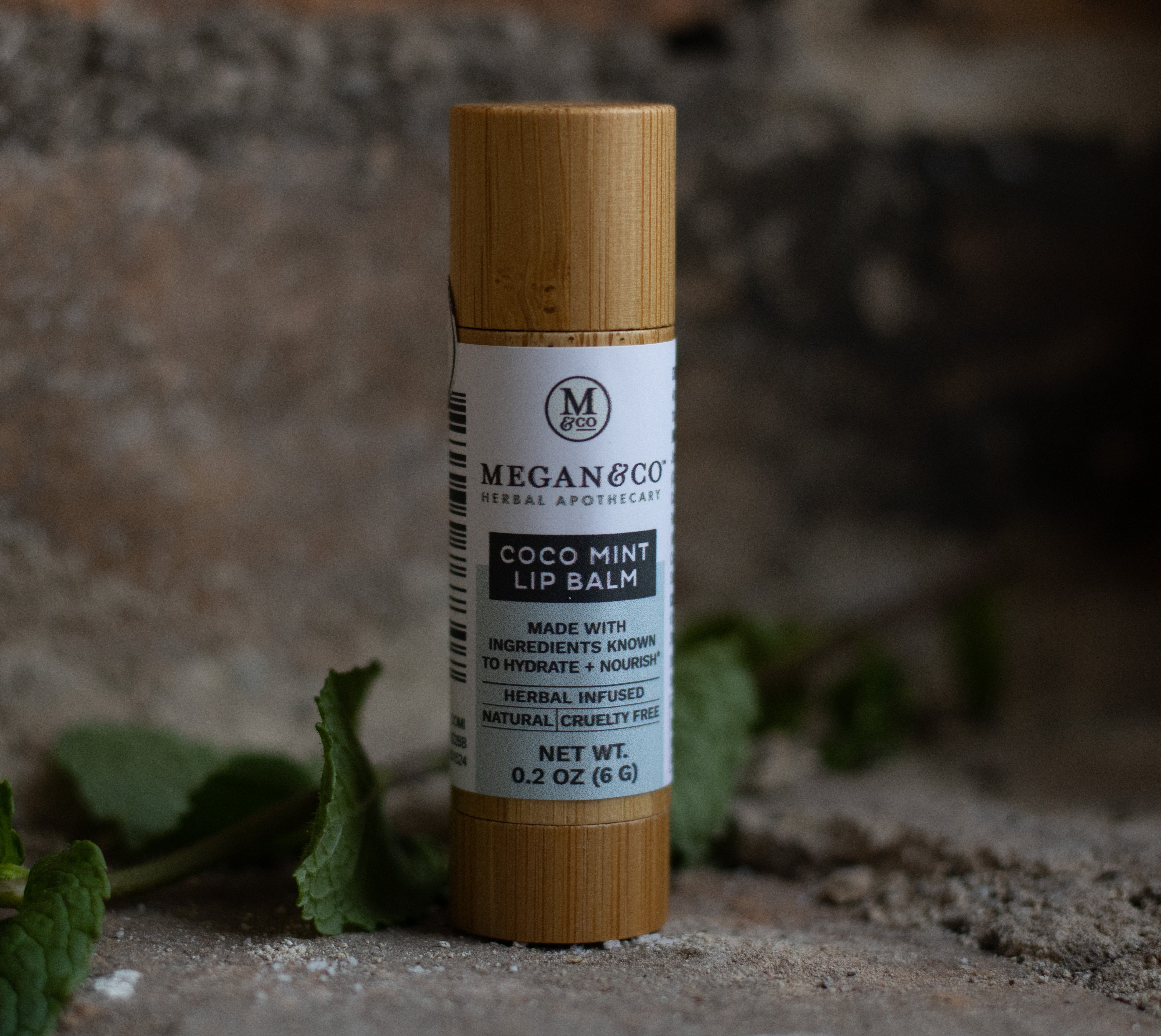 Coco Mint Lip Balm, Hydrating + Nourishing MEGAN & CO. Apothecary