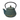Teal Blue Plum Flower, 32oz, Cast Iron Tea Pot