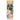 A tall, double-walled borosilicate glass tea tumbler featuring a vibrant botanical wrap-around design with stylized orange, pink, and white flowers and green leaves. The bottle is topped with a light-colored bamboo lid and contains a visible stainless steel mesh tea infuser basket inside.