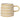 Ochre Imprint Stoneware Mugs with Strainer